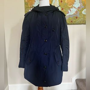 Brand new unisex Authentic Burberry winter coat Size 6 Navy Blue